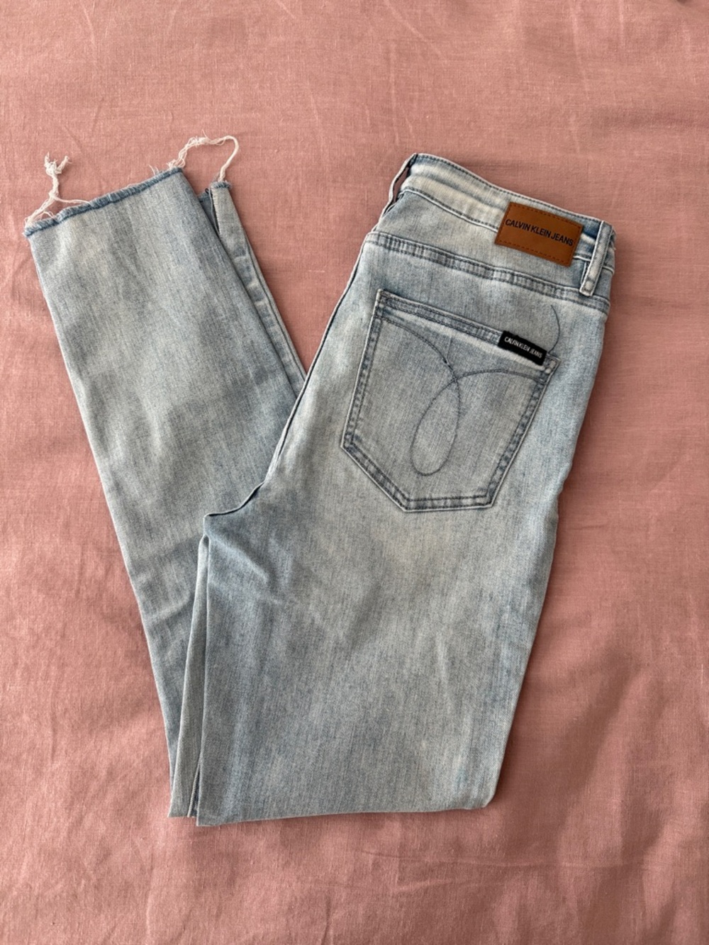 Calvin Klein Jeans Light Blue Slim Straight Denim